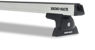 Rhino Rack Heavy Duty RLT600 Ditch Mount Silver 3 Bar Roof Rack-JA9954